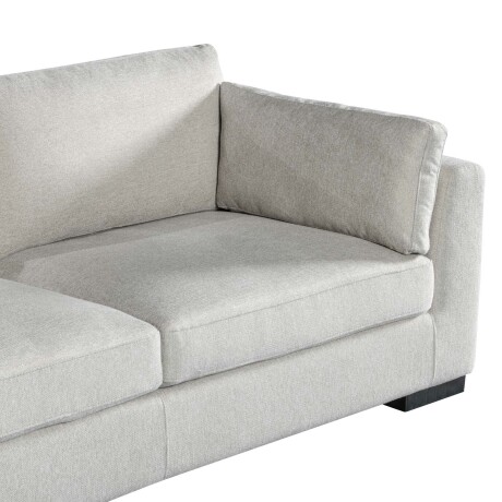 SOFÁ C/CHAISE MÁS DE 4 CUERPOS TELA NATURAL-BEIGE MONACO NATURAL