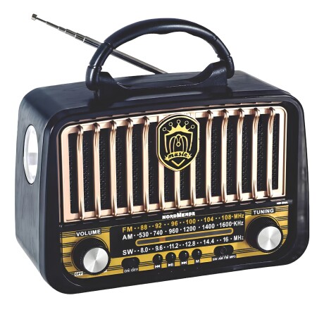 Radio Nordmende Retro Portátil con Linterna y BT Radio Nordmende Retro Portátil con Linterna y BT