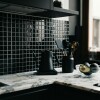 Azulejos adhesivos para cocina baño diseño mosaico Negro