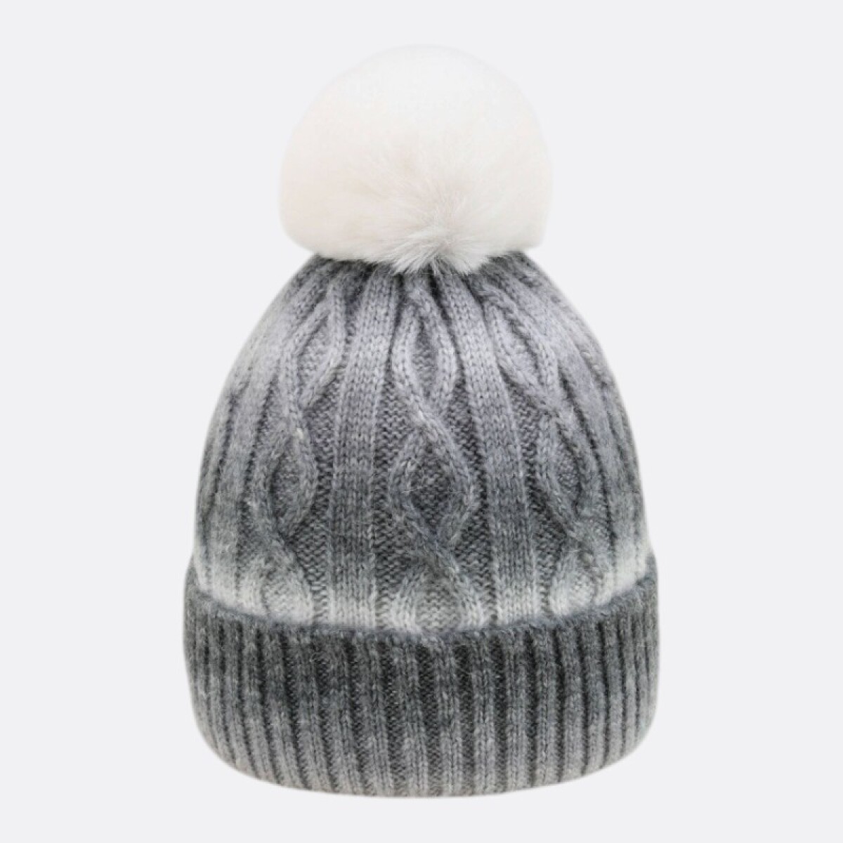Gorro De Lana PomPom - Gris 
