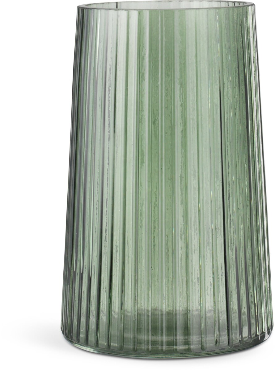 Jarrón ROY Ø13xA20cm verde - Verde 