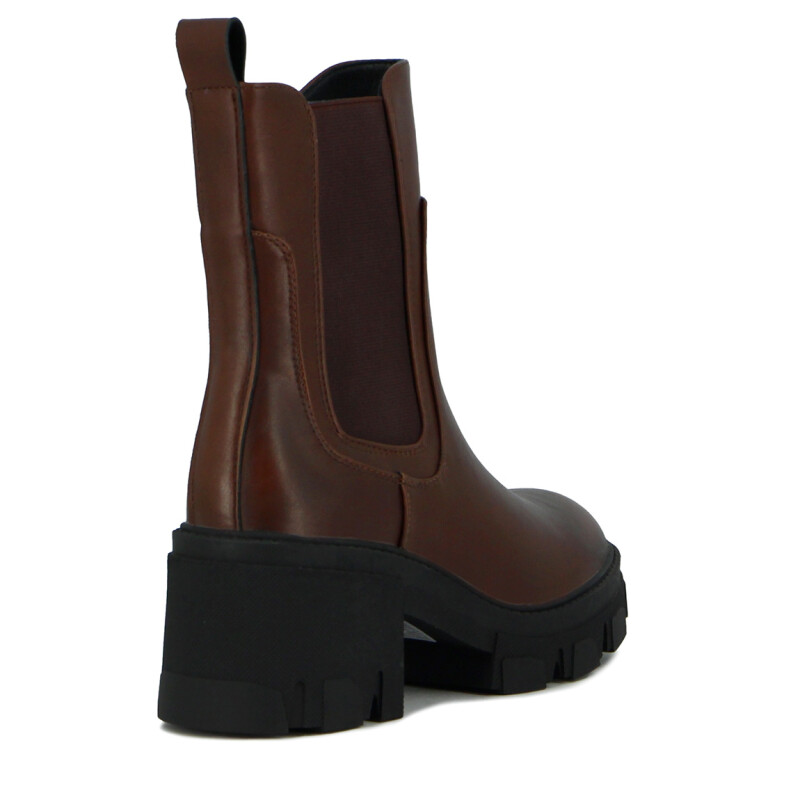 Botas Con Elástico Mujer Darkness Bronce