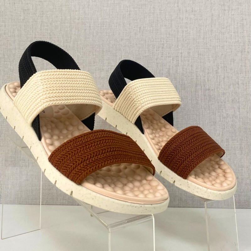 Sandalia Elastizada Modare Beige/negro