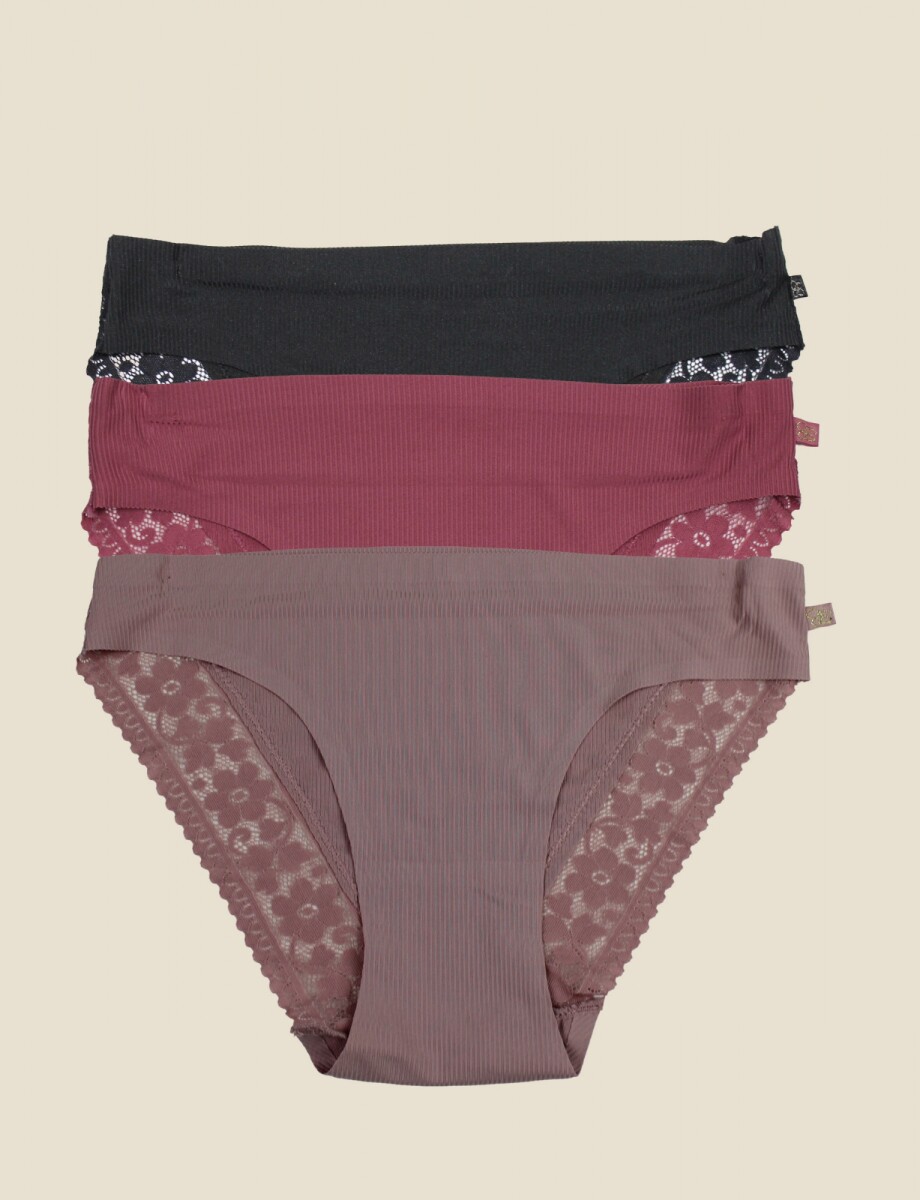 Panty Pack X 3 - Rosa 