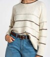 Sweater Rayado Marron