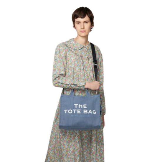 Marc jacobs - Bolso de lona, The Medium Tote Celeste