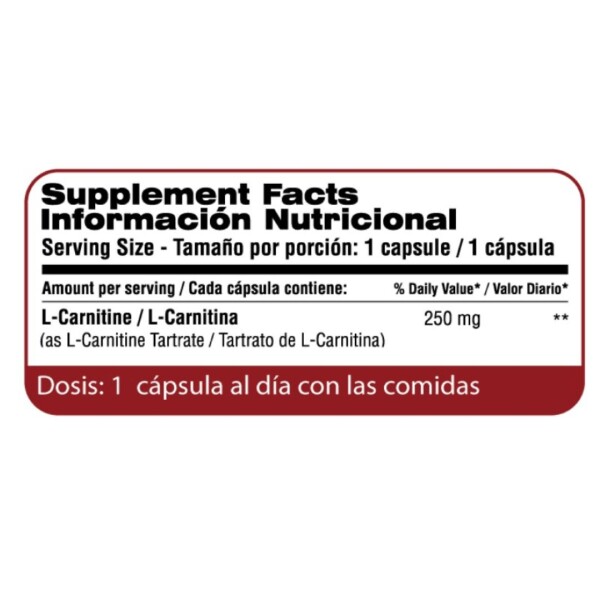 L-Carnitine 250 mg. Cápsulas - Qualivits L-Carnitine 250 mg. Cápsulas - Qualivits