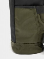 Mochila Color Block Con Nylon negro