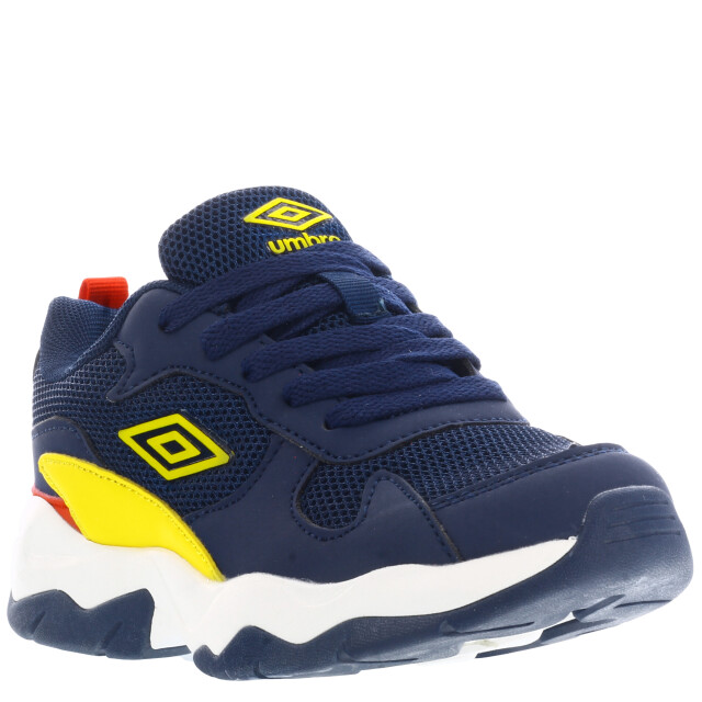 Championes de Niños Umbro Orbit Azul Marino - Amarillo - Rojo