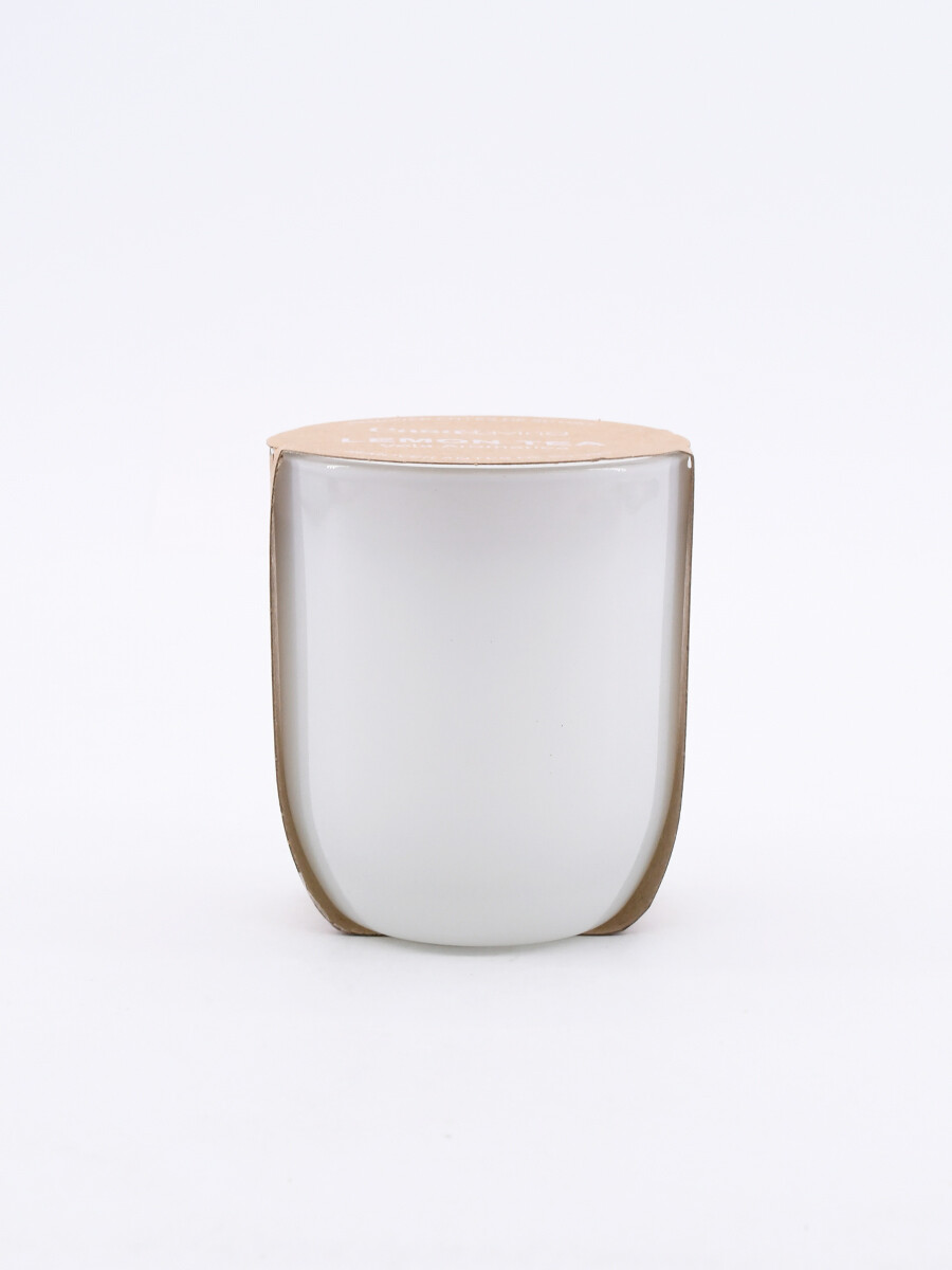 VELA EN FRASCO KRAFT - BLANCO 