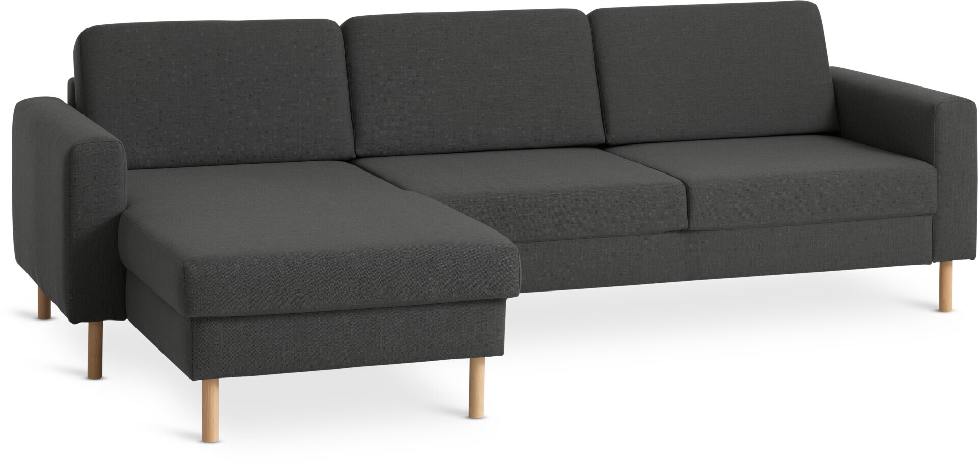 Sofá SVALBARD chaise longue gris oscuro 
