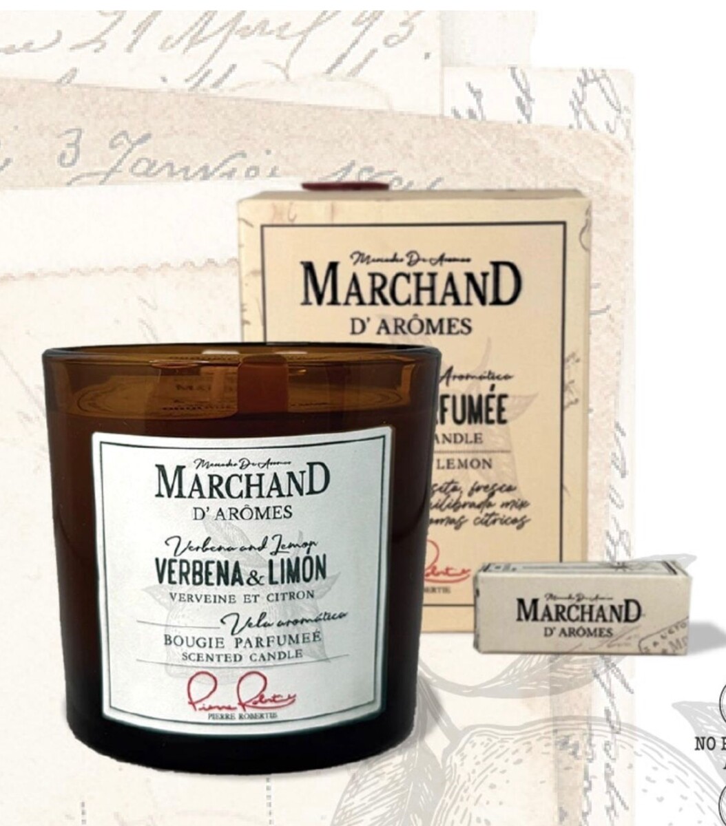 VELA AROMATICA DE SOJA MARCHAND - VERBENA & LIMON 