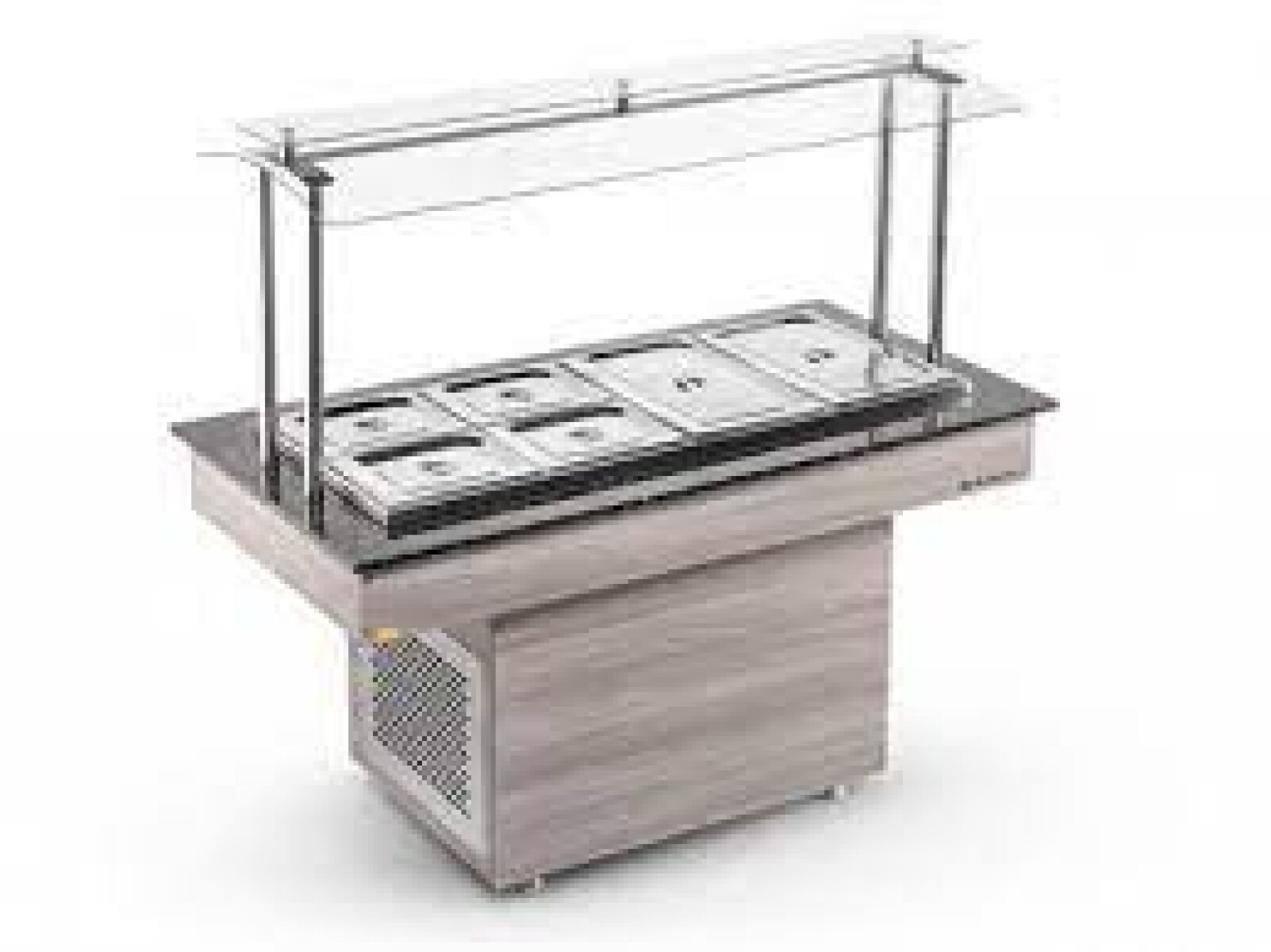 Mesa buffet refrigerada 8 cubas marmol Refrimate 