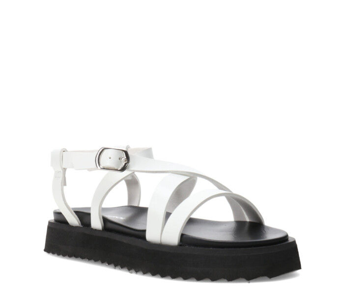 Sandalias de Niña MINI Miss Carol Califa Con Tiras Blanco