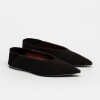 Ballerina Berta En Cuero Nobuk Negro