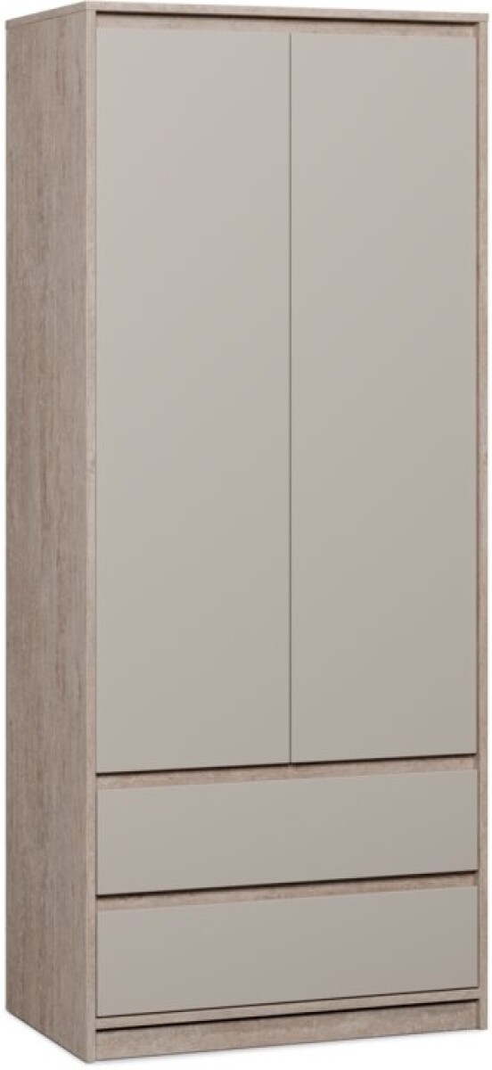 Armario BILLUND 80x193 combinación travertino/beige 