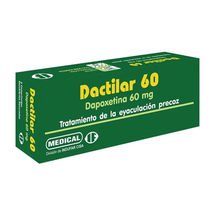 DACTILAR 60 MG. CJ X 6 COMP. REC. única