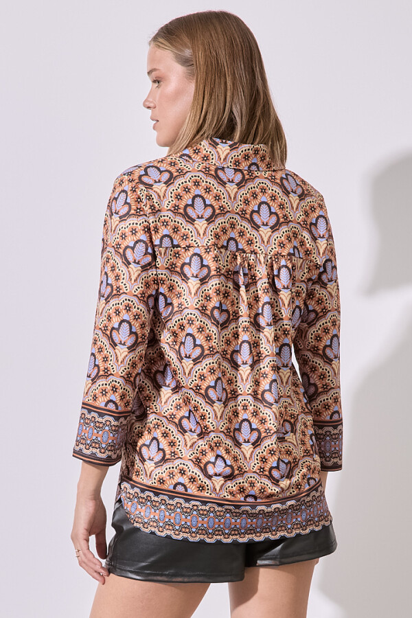 Blusa Print MULTI/TOSTADO