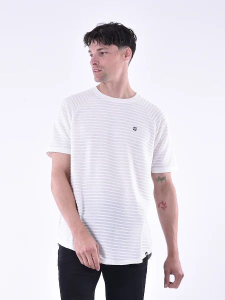 REMERA LINES BLANCO