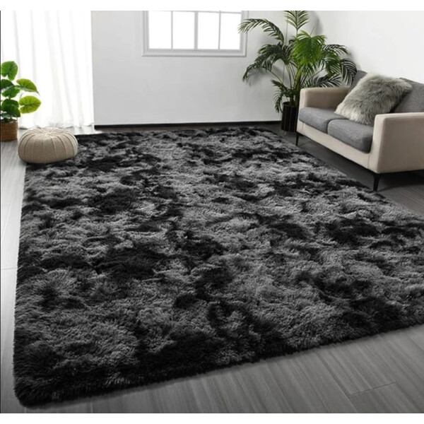 ALFOMBRA SHAGGY PELO LARGO 100 X 150 COLOR NEGRO ALFOMBRA SHAGGY PELO LARGO 100 X 150 COLOR NEGRO