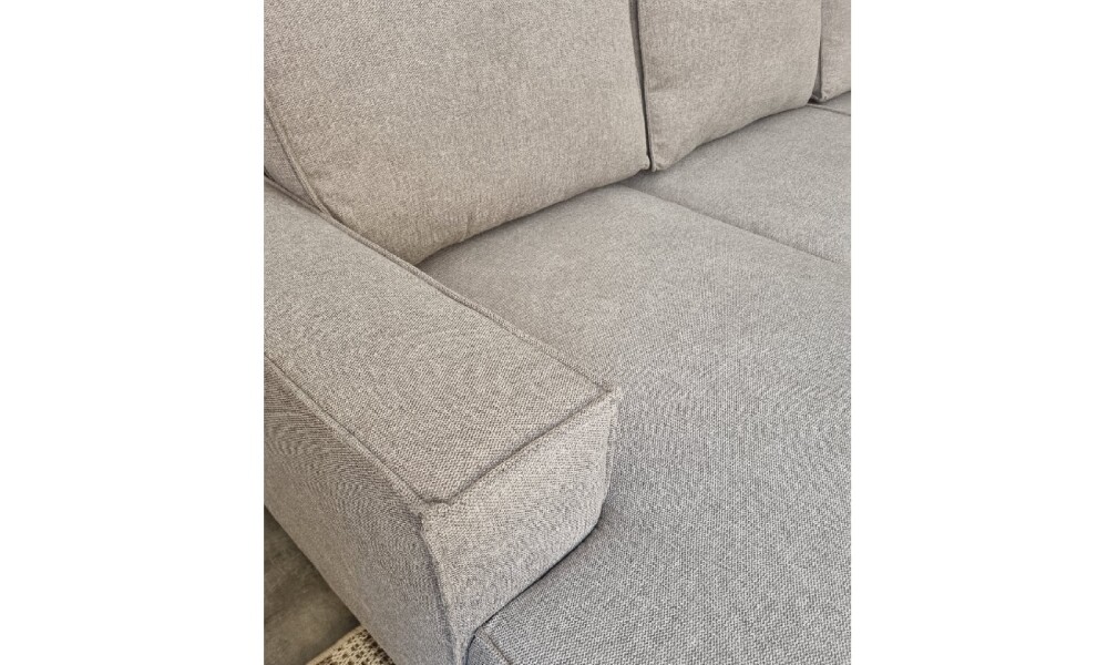 Sofa con Chaise Longue ALEX en Tela Gris