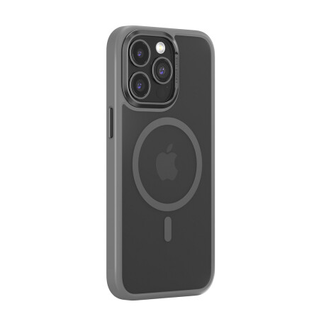 Protector Case con Borde Anti-Shock Joy Elegant Magnetic para iPhone 15 Pro Max Gray