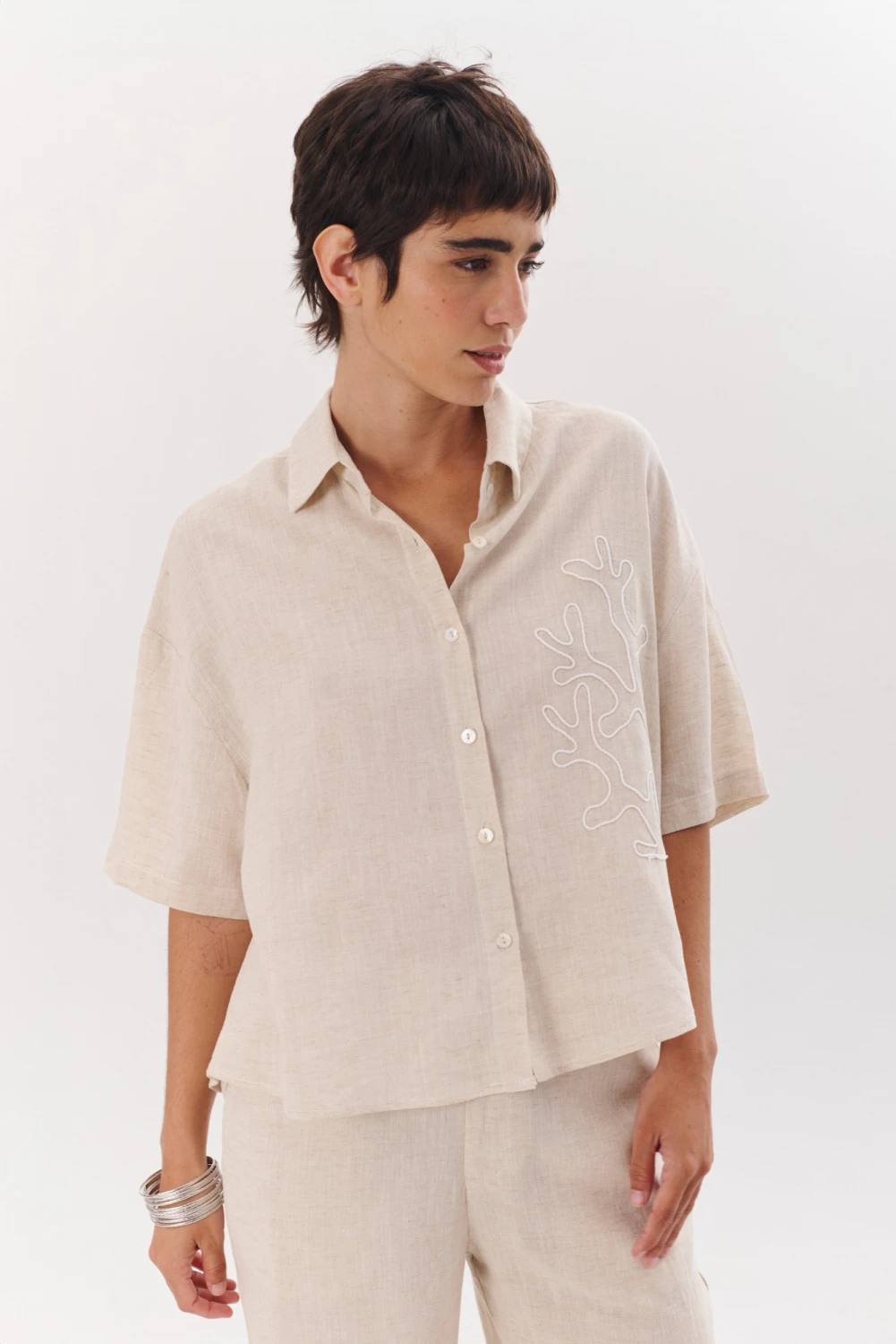 CAMISA SAINT TROPEZ beige 1