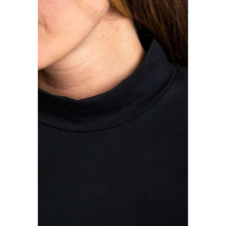 Polera Algodon Elastano Negro