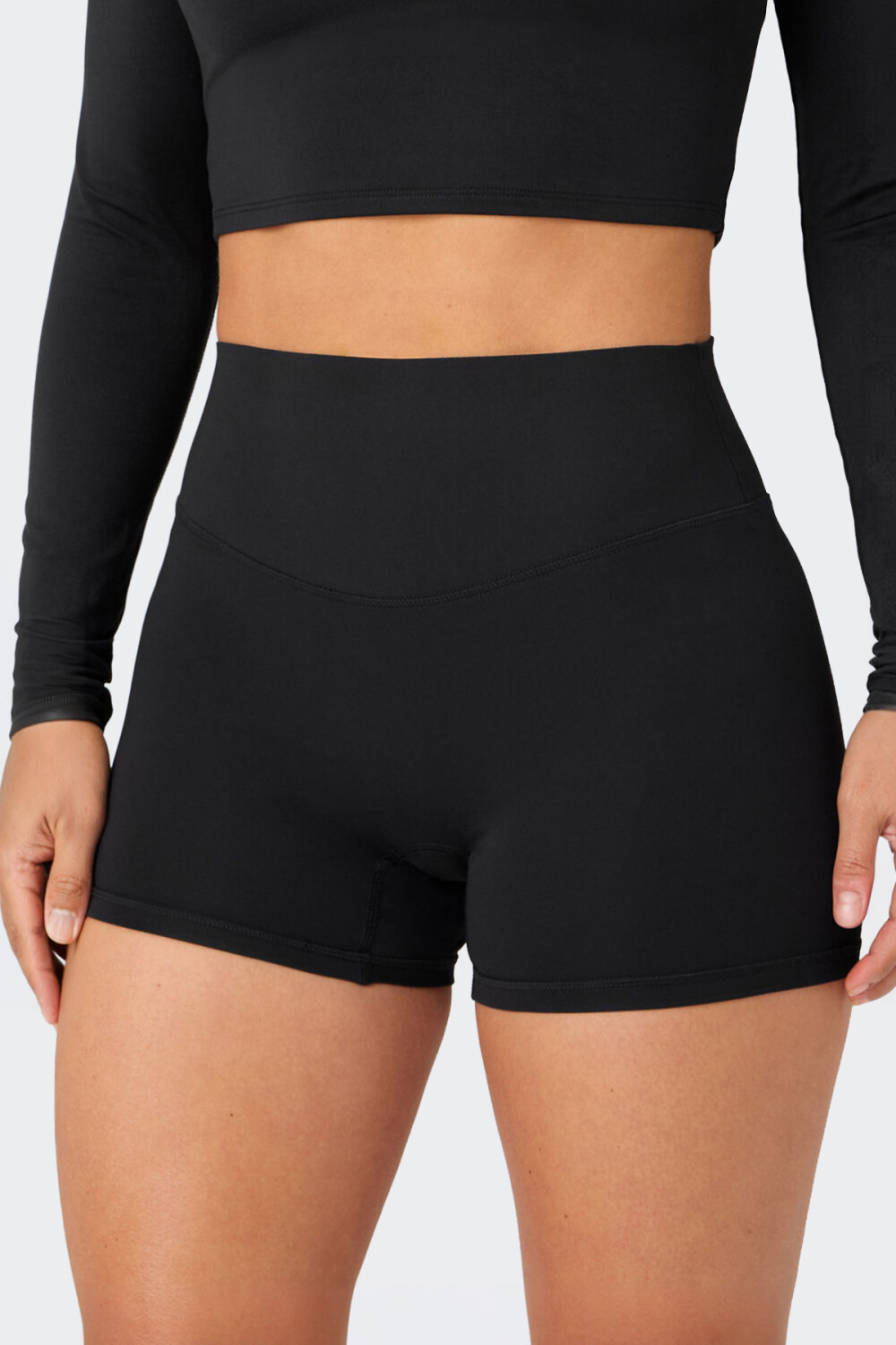 Short Fabletics No Seam Pure Luxe Negro