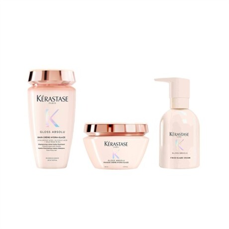 Kérastase Gloss Absolu Bain Crème + Máscara Crème + Crema de peinado Frizz-Glaze Cream Kérastase Gloss Absolu Bain Crème + Máscara Crème + Crema de peinado Frizz-Glaze Cream