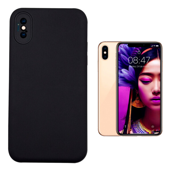 Carcasa Celular Funda Protector TPU Case Silicona Para iPhone X/XS Variante Color Negro