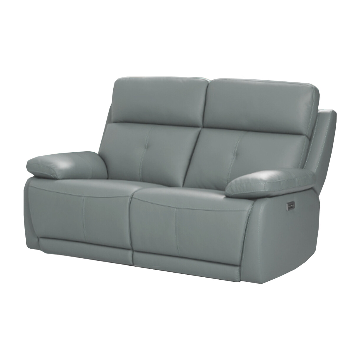 SOFA SILLÓN 2 CUERPOS RECLINABLE RETRACTIL CON SISTEMA ELECTRICO Y EN CUERO GENUINO 
