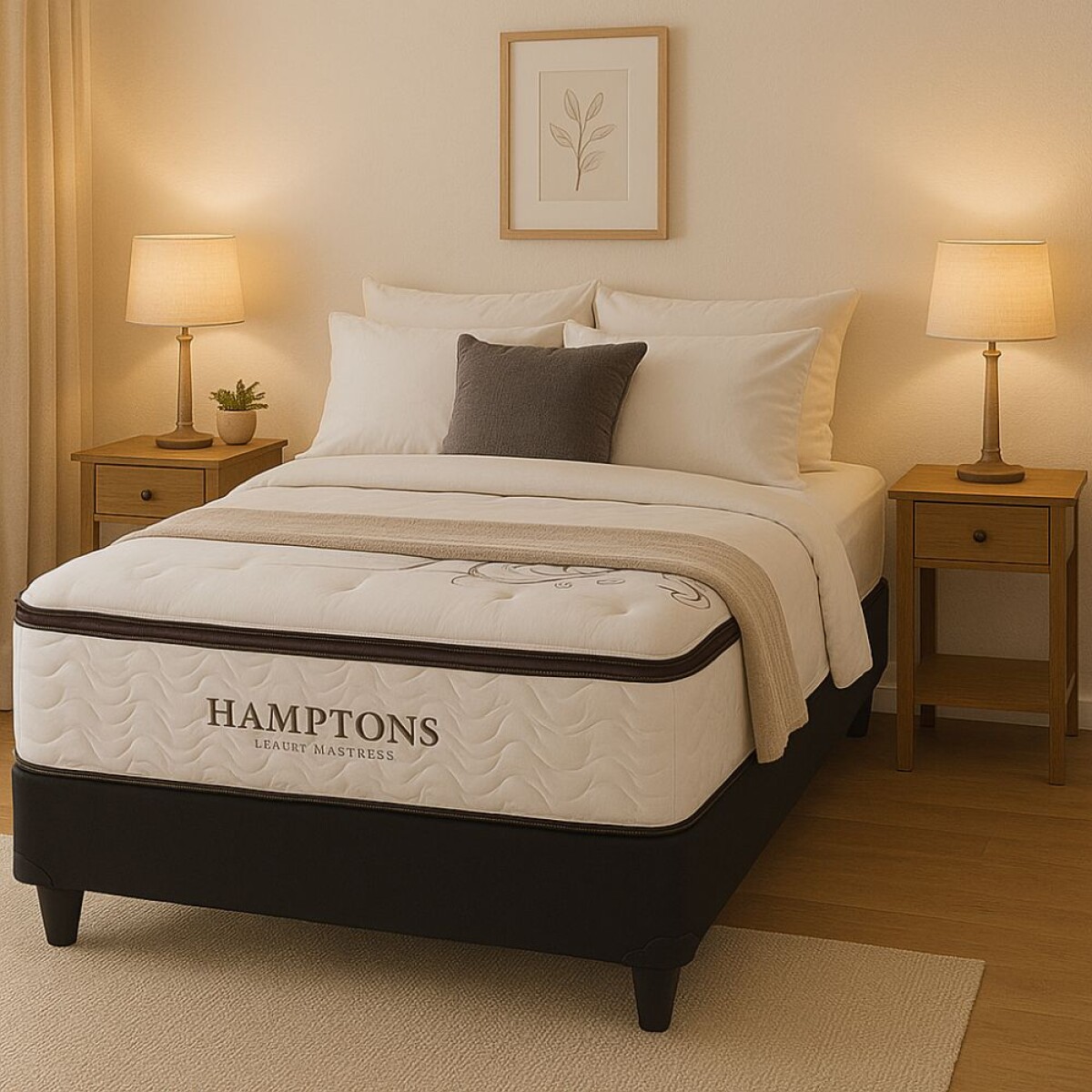 Sommier 2 Plazas Box Hamptons Palladium Hybrid 