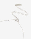 Collares Cortos Metal Collar Corto De Acero Con Dijes Cúbicos - Plateado