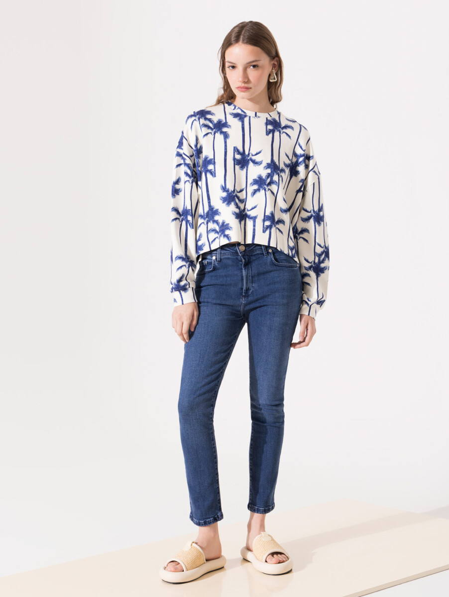 JEANS LISA MID BLUE 