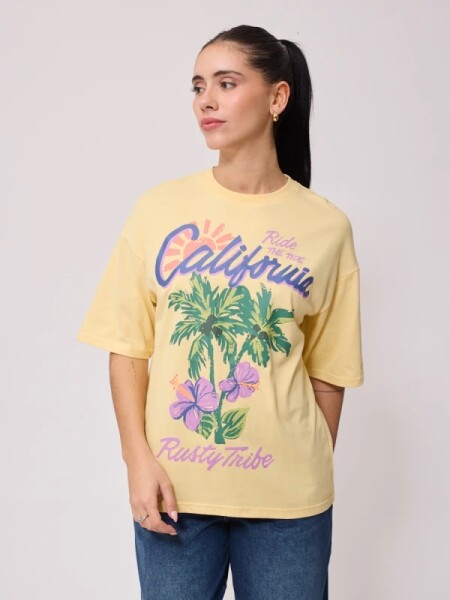 T-SHIRT RUSTY TUITO AMARILLO