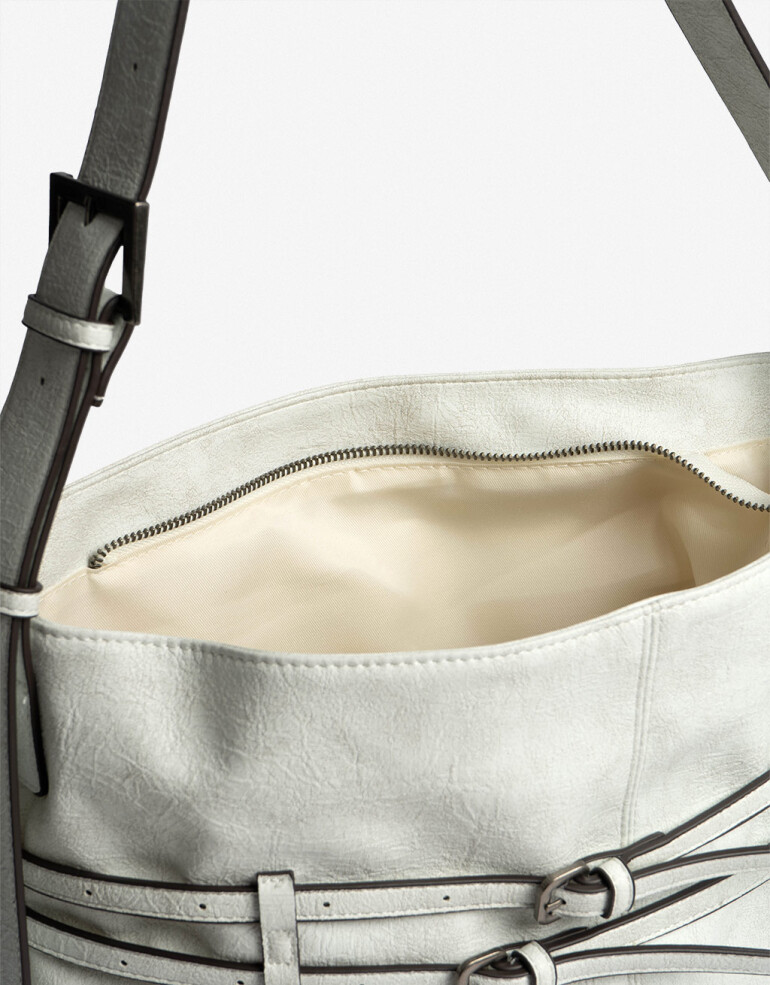 Saca Cartera Formato Saca Crudo - Blanco Crudo