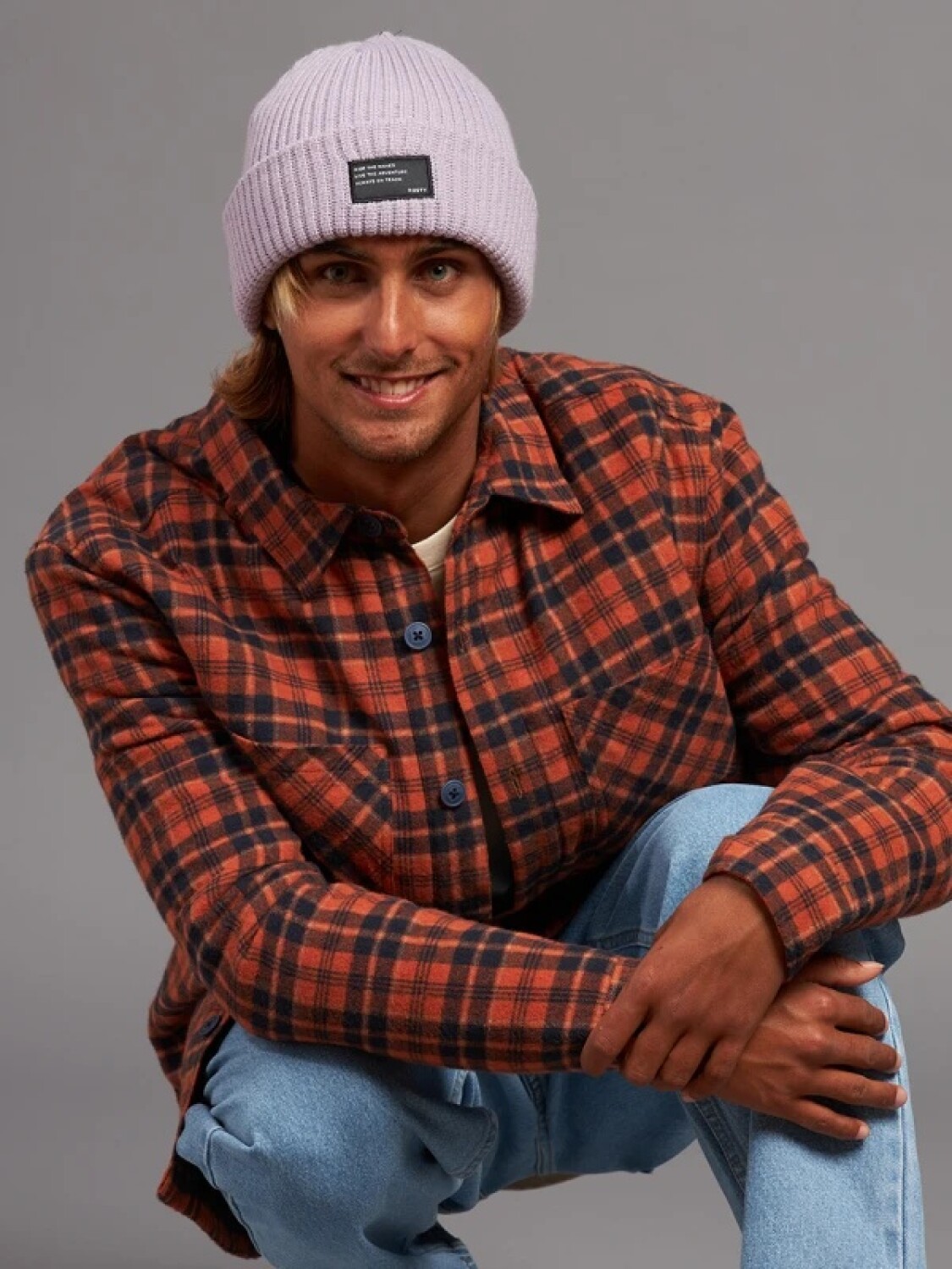 Sobre Camisa Hombre A/Cuadros Rusty Naranja — Apache