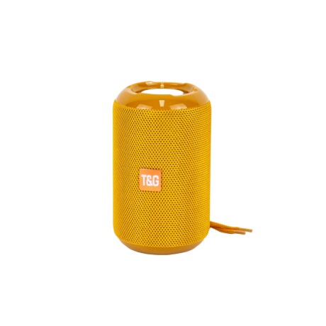Parlante Cilindro Con Bluetooth Fm Usb Sd A Batería Marron