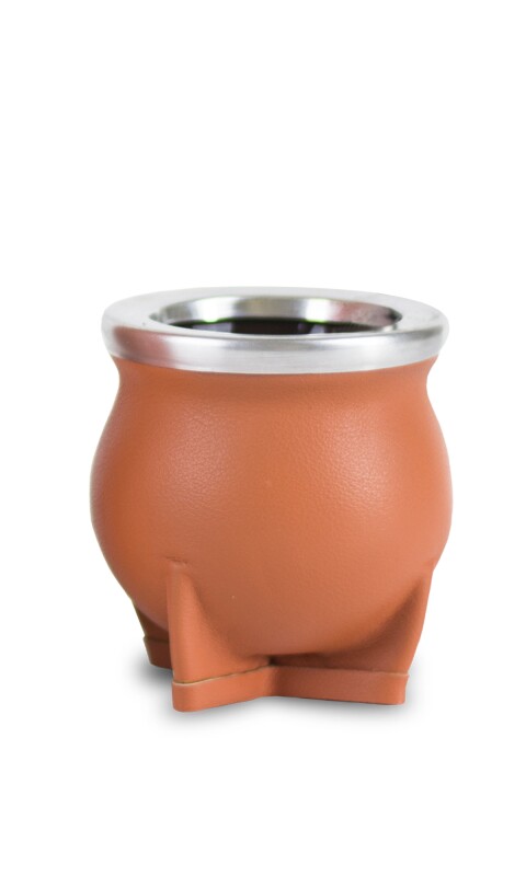 MATE DE CERÁMICA CHICO DELTA AZAFRÁN LISO