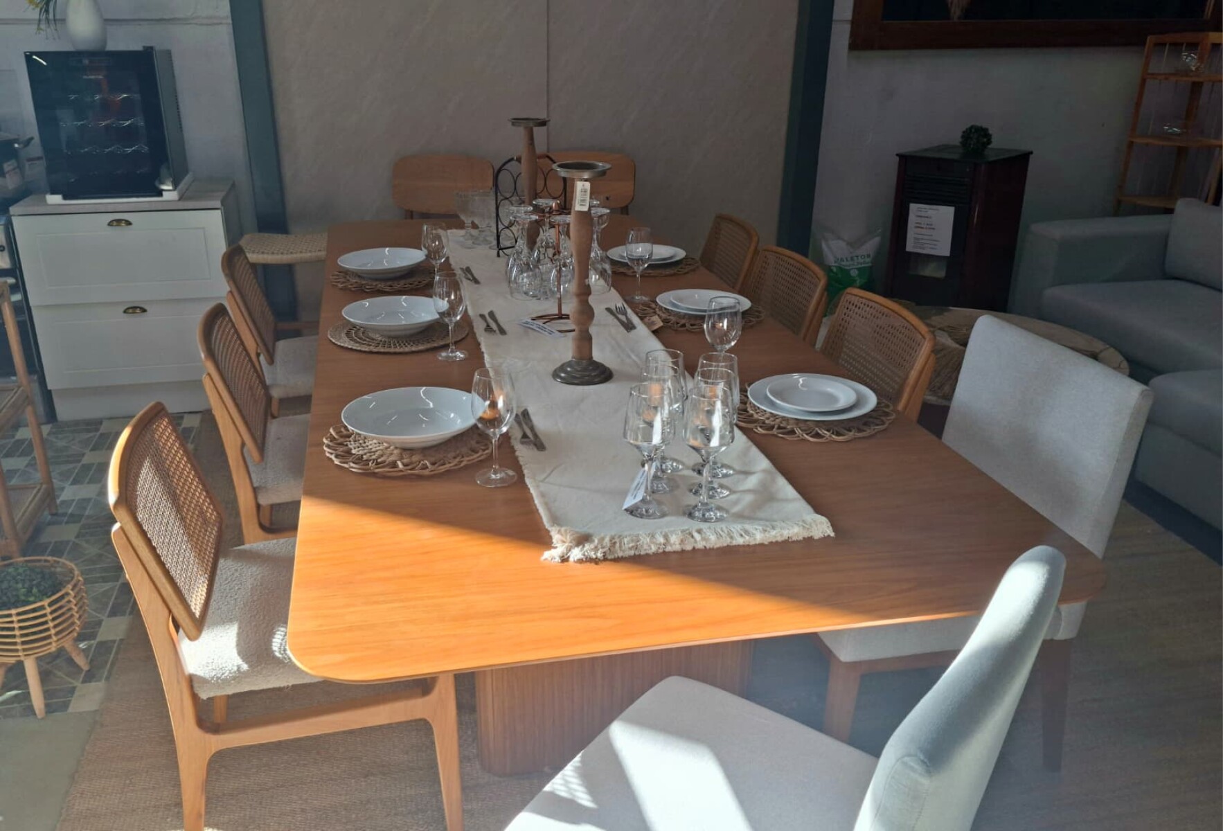 Mesa de comedor Mandacaru Freijó (2x1.20m) 