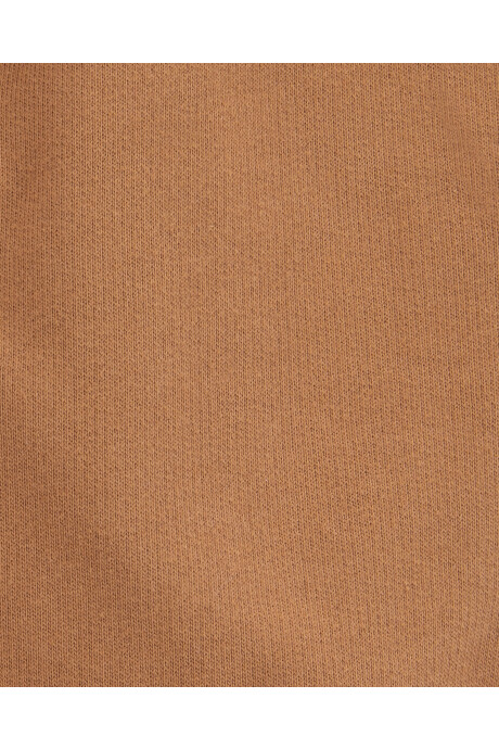 Short deportivo de algodón, marrón Sin color