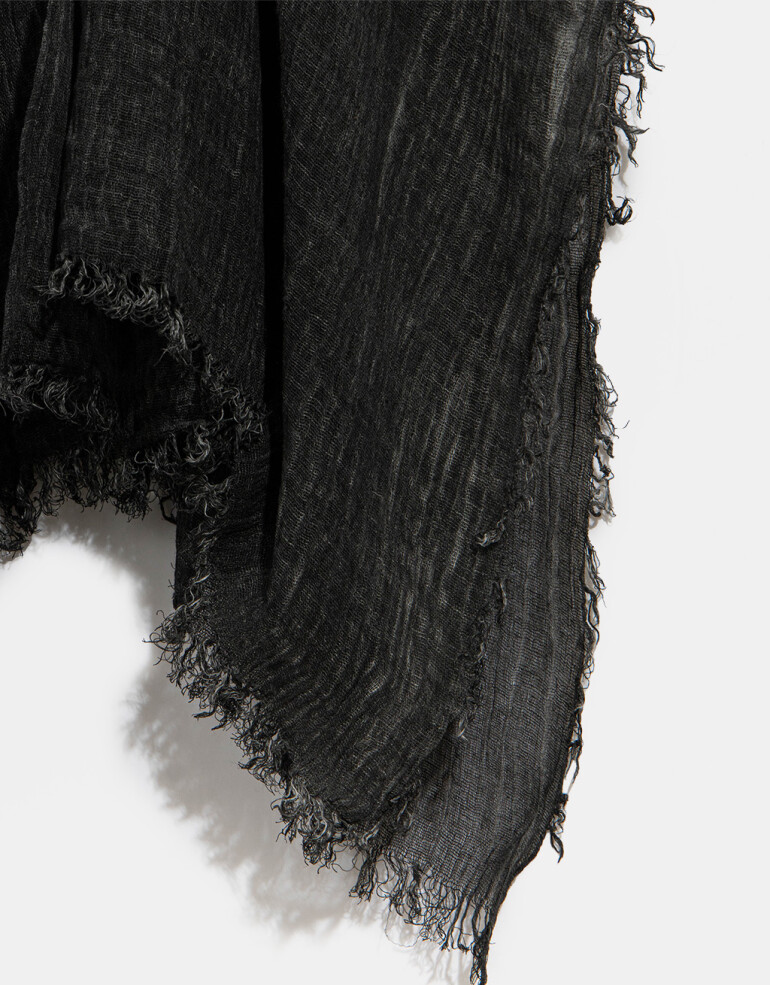 Kimonos Kimono Con Flecos - Negro