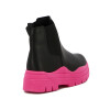 Moleca Bota C/ Elastico Negro-fucsia