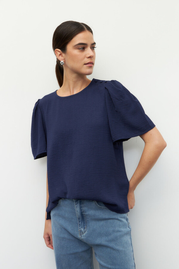 TOP FERRADURA Azul Marino
