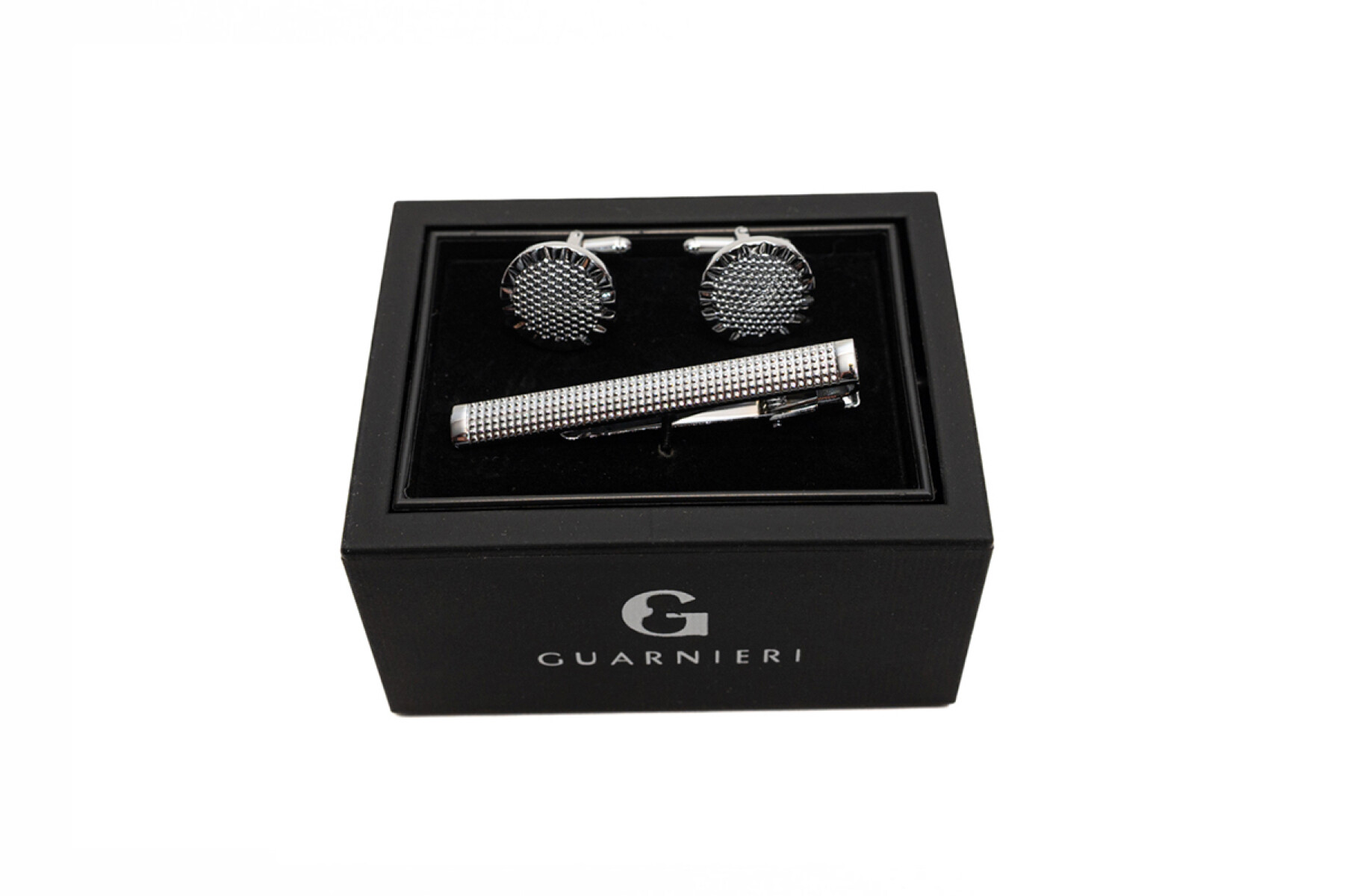 Gemelos con Sujetacorbata - PLATA 