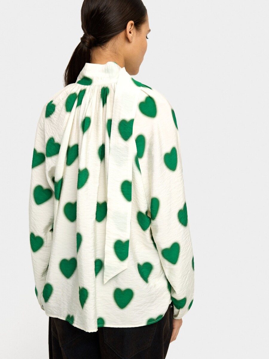 Blusa Con Corazones multicolor