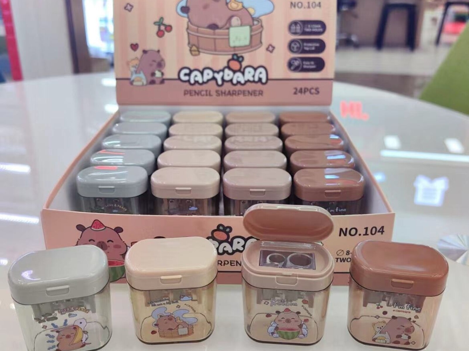SACAPUNTAS DE CAPIBARA ADORABLE 