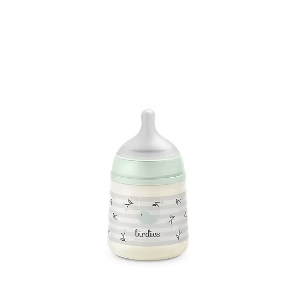 Biberón 150ml suavinex tetina fisiológica SX Pro - Birds verde agua