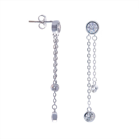 Par de caravanas de plata 925, PUNTO DE LUZ. Par de caravanas de plata 925, PUNTO DE LUZ.